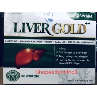 liver Gold ++ (L-ornithine, L-aspartate, silymarin, arginin,cà gai leo,giảo cổ lam,diệp hạ châu: giải độc gan,bảo vệ gan