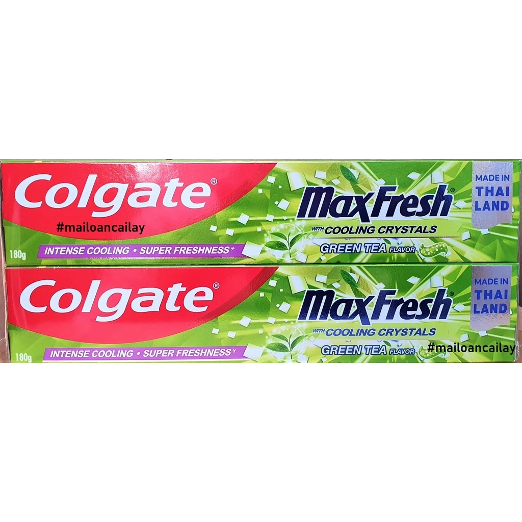 Kem đánh răng Colgate MaxFresh TRÀ XANH cực the mát 180g