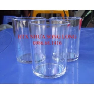 [KHO SỈ] Set 10 cốc trà giả thuỷ tinh SL - (Size nhỏ và size trung)