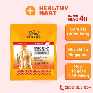 ✔️️️ Miếng dán thảo dược Tiger Balm Plaster - Gói 3 / 5 lá dán nóng - Nhập khẩu Singapore - An toàn cho sức khỏe