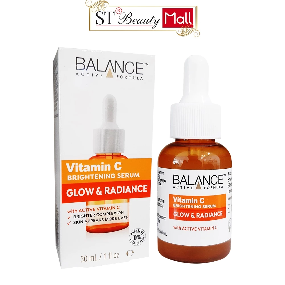 Serum Balance Vitamin C dưỡng trắng giảm thâm và làm căng bóng da 30ml Anh