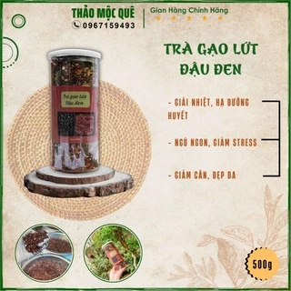 Trà gạo lứt đậu đen huyết rồng giảm cân an toàn sức khỏe - Trà gạo lứt dẻo thanh lọc cơ thể, giải nhiệt