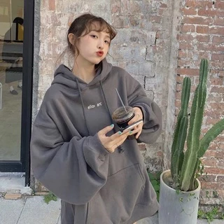 Áo hoodie nam nữ,Áo sweater nỉ nam nữ from rộng Unisex chất nỉ ngoại siêu dày dặn in chữ ELLON