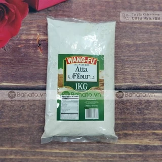 Bột mì nguyên cám (Atta Flour) Wang-Fu protein 22g nhập khẩu Ấn Độ gói 1kg