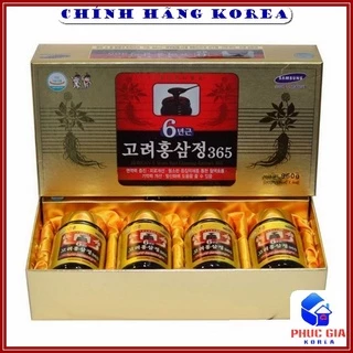 Cao Hồng Sâm 365 Hàn Quốc, Hộp 4 lọ - Cao Sâm Hàn Quốc Chính Hãng