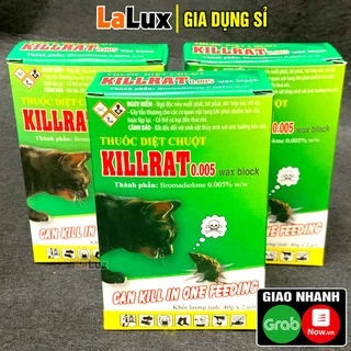 Thuốc Diệt Chuột Cực Mạnh KILLRAT HỘP 80G XANH LÁ HÀNG CÔNG TY  Thế Hệ Mới - Bả Chuột Sinh Học LALUX