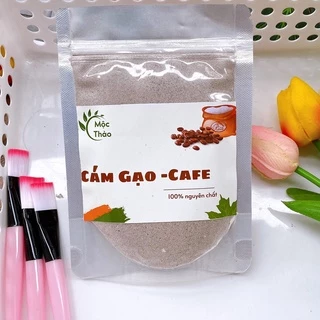 Bột cám gạo Cafe  đắp mặt, tắm trắng, tẩy tế bào chết handmade