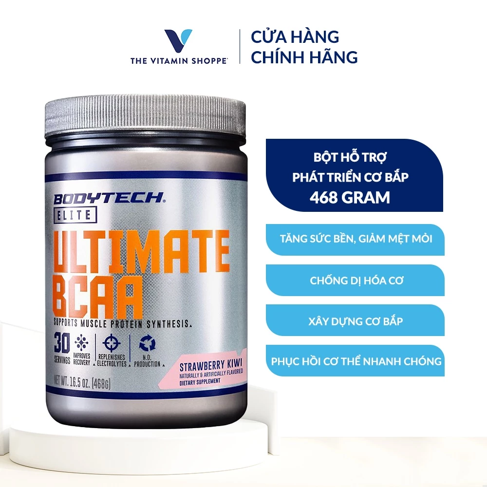 Bột hỗ trợ phát triển cơ bắp BODYTECH ELITE Ultimate Bcaa - Strawberry Kiwi 468gr