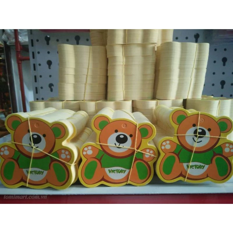 (XẤP 1.000 CÁI] Tag Thời Trang Trẻ Em Hình Gấu Đa Năng Dùng Cho Quần Áo, Dày Dép, Mũ Nón, Balo, ....