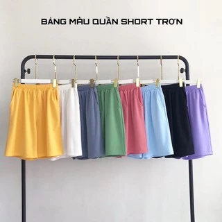 Quần Short/Đùi Thun Basic Unisex Ảnh Thật