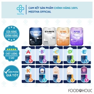 Mặt Nạ Giấy FoodAHolic Mask - Cấp Nước, Cấp Ẩm Phục Hồi, Trắng Da, Chăm Sóc Da Mặt Toàn Diện 23g [Chính Hãng]