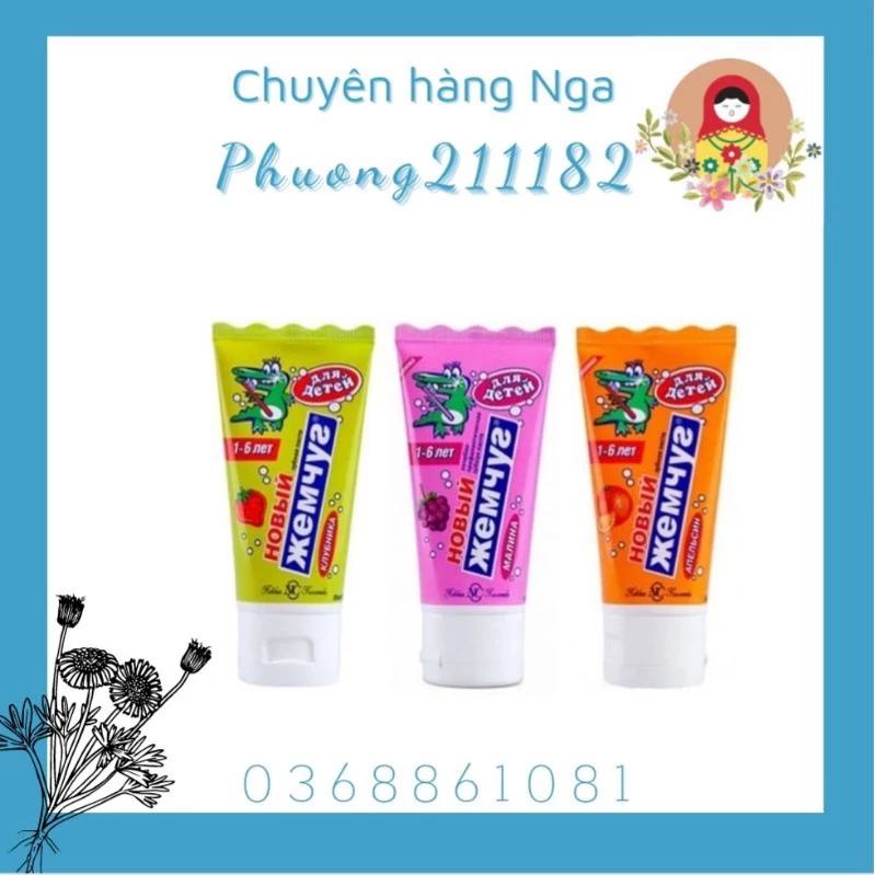 Kem đánh răng trẻ em Nevcos của nga cho trẻ từ 1 đến 6 tuổi 50ml