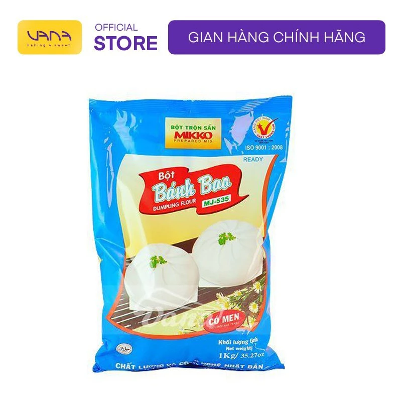 Bột trộn sẵn làm bánh bao Mikko