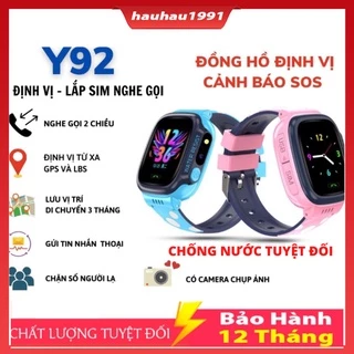 Đồng Hồ Thông Minh Trẻ Em Lắp Sim Y92-Y31 Và Q12 Định Vị Nghe Gọi Nhắn Tin Chống Nước Có Tiếng Việt.Bao