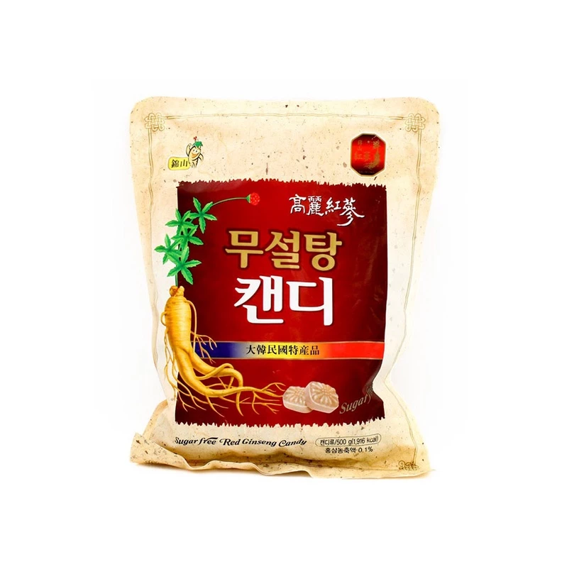 Kẹo Sâm Không Đường - Sugar Free Red Ginseng Candy (Gói 500g)