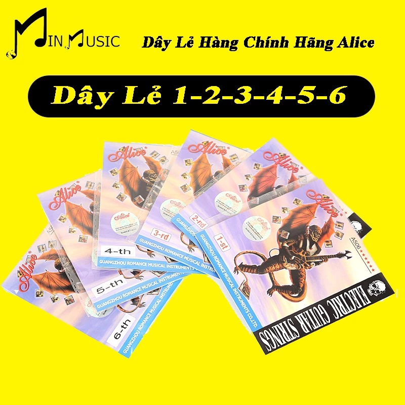 Dây Lẻ Đàn Guitar Điện Electric Alice A506 Lẻ 1-2-3-4-5-6 I hàng thương hiệu chất lượng tốt