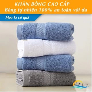 Khăn Tắm Lớn Thấm Hút Tốt 70x140 34x75 35x35 Cao Cấp Cotton HADU