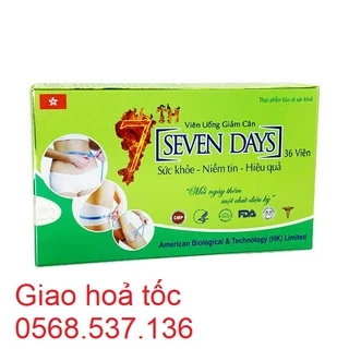 Sevendays Hộp 36 viên liệu pháp giảm cân an toàn hiệu quả Seven Days SLIM CAPSULES SEVENDAY