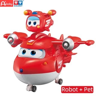 Super Wings & Pet AULDEY Đồ Chơi Robot Biến Hình 15cm Cho Bé