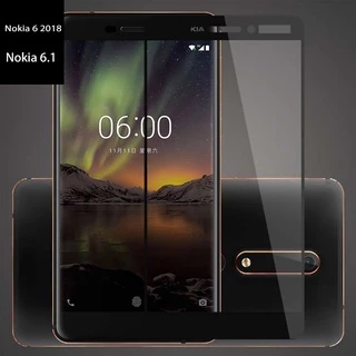 Dành Cho Nokia 6 2018 / Nokia 6.1 Kính Cường Lực Phim Full Cover Bảo Vệ Màn Hình