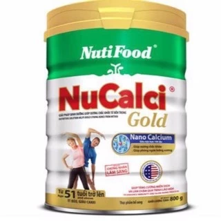 Sữa Nucalci Gold hộp 800g Trên 51 tuổi