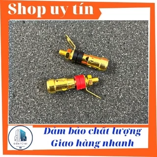 Trạm loa cọc nhấn mạ đồng, Trạm loa gài dây loa ( 1 cặp đỏ đen)