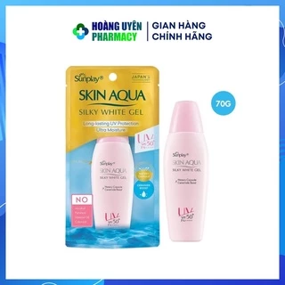 Gel chống nắng dưỡng trắng Sunplay Skin Aqua Silky White Gel