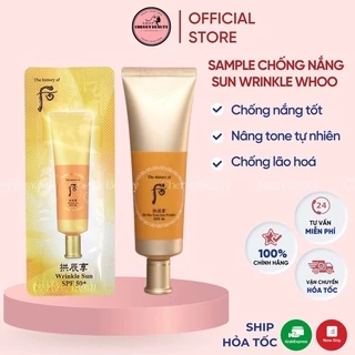 Combo 10 gói chống nắng chống nhăn Wrinkle Whoo DATE 2025