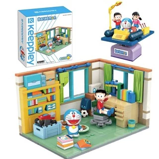 Mô hình đồ chơi lắp ráp  - K20401 cổ máy thời gian doraemon - K20402 Phòng nobita