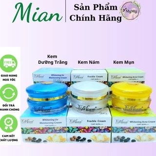 KEM DƯỠNG DA MẶT MIAN - Mụn - Dưỡng Trắng - Nám Ngừa lão hóa 12gr