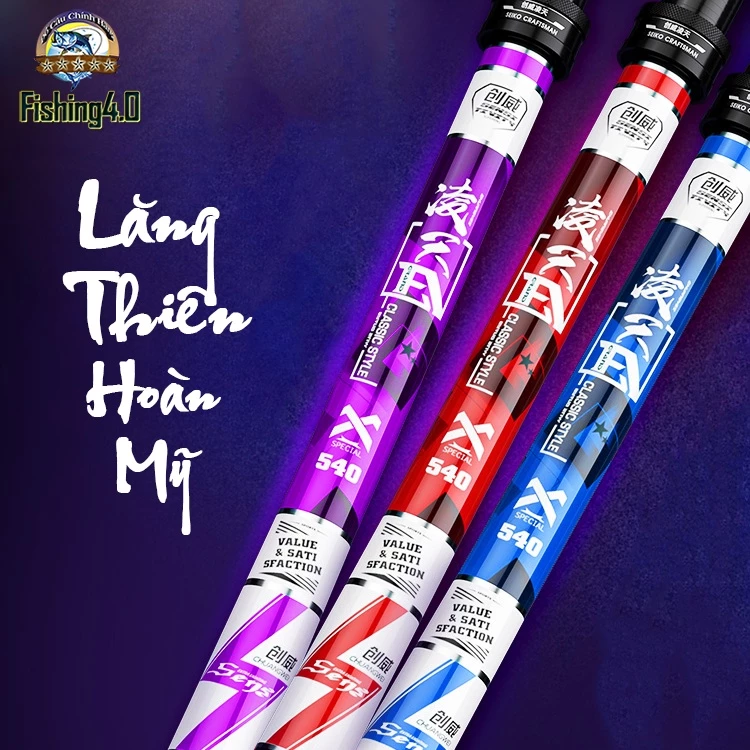 Cần Câu Tay ChuangWei Lăng Thiên Hoàn Mỹ - Chính Hãng- 4H - 5H - 6H - Chuyên Câu Đài - CW02