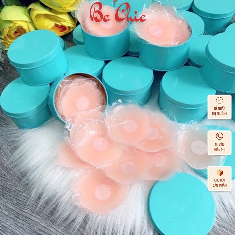1 hộp 5 đôi dán nhũ hoa silicon cao cấp BC_CHIC LINGERIE