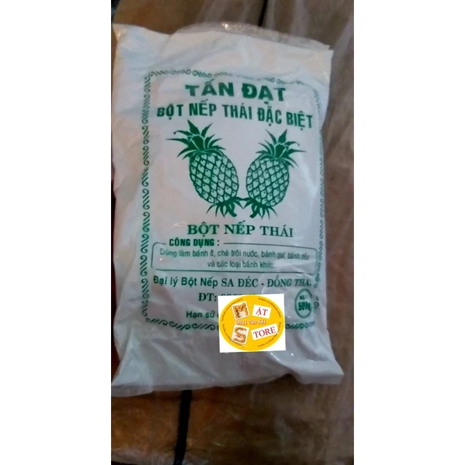 500G Bột Nếp Thái Trái Thơm xay mịn Sa Đéc- Đồng Tháp