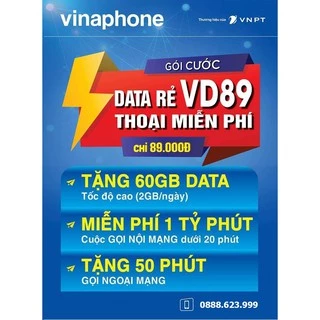 [THẺ GIA HẠN] Gói VD89 - 6 Tháng / 12 tháng cho Sim ĐANG SỬ DỤNG