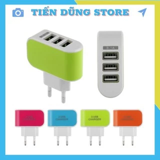 Củ Sạc 3 Cổng USB- Củ Sạc Đa Năng Sạc Nhiều Máy