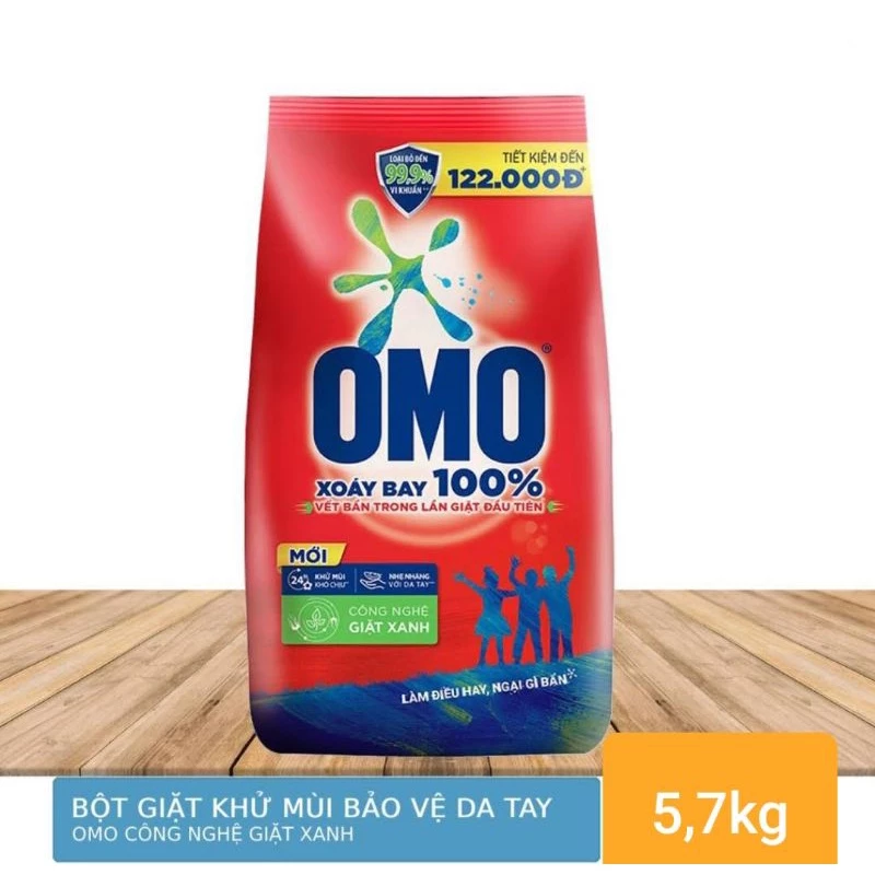 BỘT GIẶT tay OMO 5.7kg (Mới)