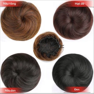 Búi TÓC GIẢ Hàn Quốc - Dễ sử dụng - Có 2 loại Búi tóc thẳng mượt hoặc Búi tóc rối