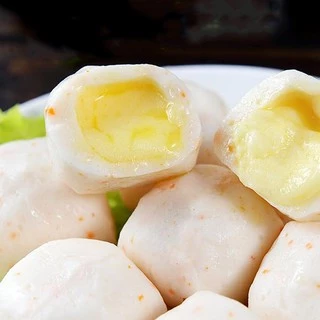 Bánh Bao Hải Sản Cá Viên Nhân Phô Mai Mozzarella Viên Thả Lẩu Malaysia CB