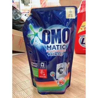 Nước giăt omo matic bền đẹp lựu và than tre cho máy giặt cửa trước (1,8kg)