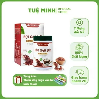 Bột Gạo Lứt Giảm Cân Tuệ Minh Chính Hãng Giúp Giảm Cân, Làm Đẹp Tự Nhiên (Hộp 500g)