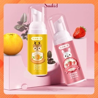 Kem đánh răng tạo bọt cho bé hương cam và dâu tây có thể nuốt được dung tích 60ml