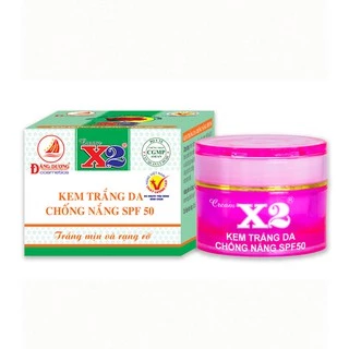 Kem Dưỡng trắng da chống nắng SPF- 50 X2