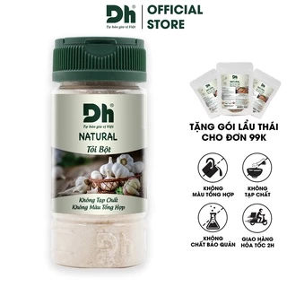 Bột tỏi Natural Dh Foods gia vị tẩm ướp thực phẩm nguyên liệu làm bánh pha trà 60gr