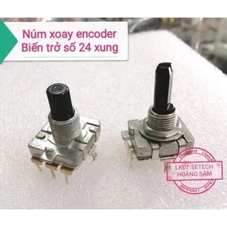 Núm xoay encoder EC16 3 chân, 5 chân biến trở số Biến trở vô cấp 12 xung, 24 xung