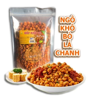 Ngô cay sấy giòn khô bò lá chanh gói 300g loại thơm ngon đặc biệt ăn giòn tan IMINT FOOD