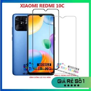 Xiaomi Redmi 10C 12C 13C Poco C40 C65 Redmi A3 10A - Kính cường lực full màn hình, kính cường lực trong suốt không full