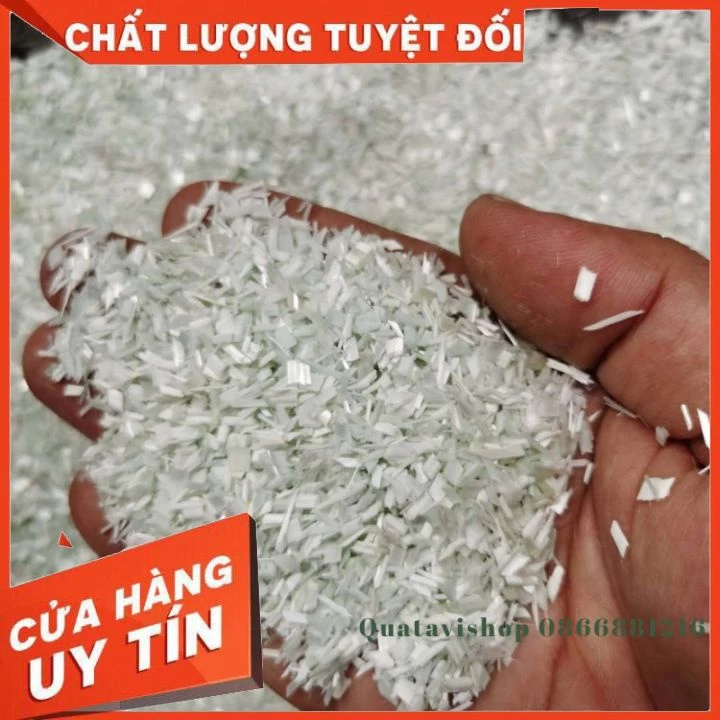 Sợi thủy tinh vụn {GIÁ HỦY DIỆT} cắt ngắn sợi gia cường composite làm chậu hoa, phào chỉ composite, bê tông ...