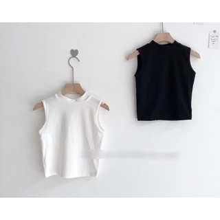 Áo ba lỗ trơn bozip - ba lỗ croptop 2 màu