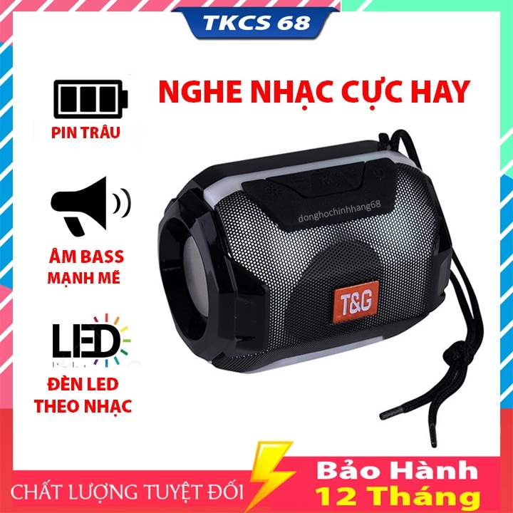 Loa bluetooth không dây mini A005 / SH-309 / 1057  đèn led theo nhạc âm bass mạnh, chống nước và va đập thiết kế đơn giả