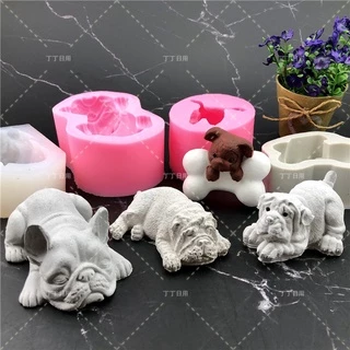 Khuôn Silicone Làm Bánh Hình Chú Chó 3D Độc Đáo